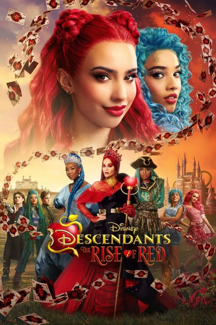 There’s a new way to be wicked. After the Queen of Hearts incites a coup on Auradon, her rebellious daughter Red and Cinderella’s perfectionist daughter Chloe join forces and travel back in time to try to undo the traumatic event that set Red’s mother down her villainous path. Descendants: The Rise of Red (2024) Release Date: Jul 11, 2024 Country United States of America Language: English Genre: Adventure, Comedy, Family Fantasy, Musical Cast: Kylie Cantrall as Red Malia Baker as Chloe Rita Ora as Queen of Hearts Brandy as Cinderella Ruby Rose Turner as Bridget Morgan Dudley as Ella China Anne McClain as Uma Dara Reneé as Ulyana Joshua Colley as Hook Peder Lindell as Morgie Descendants: The Rise of Red (2024)